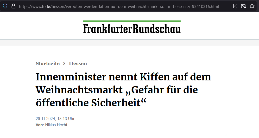 Weihnachtsmarktverbot