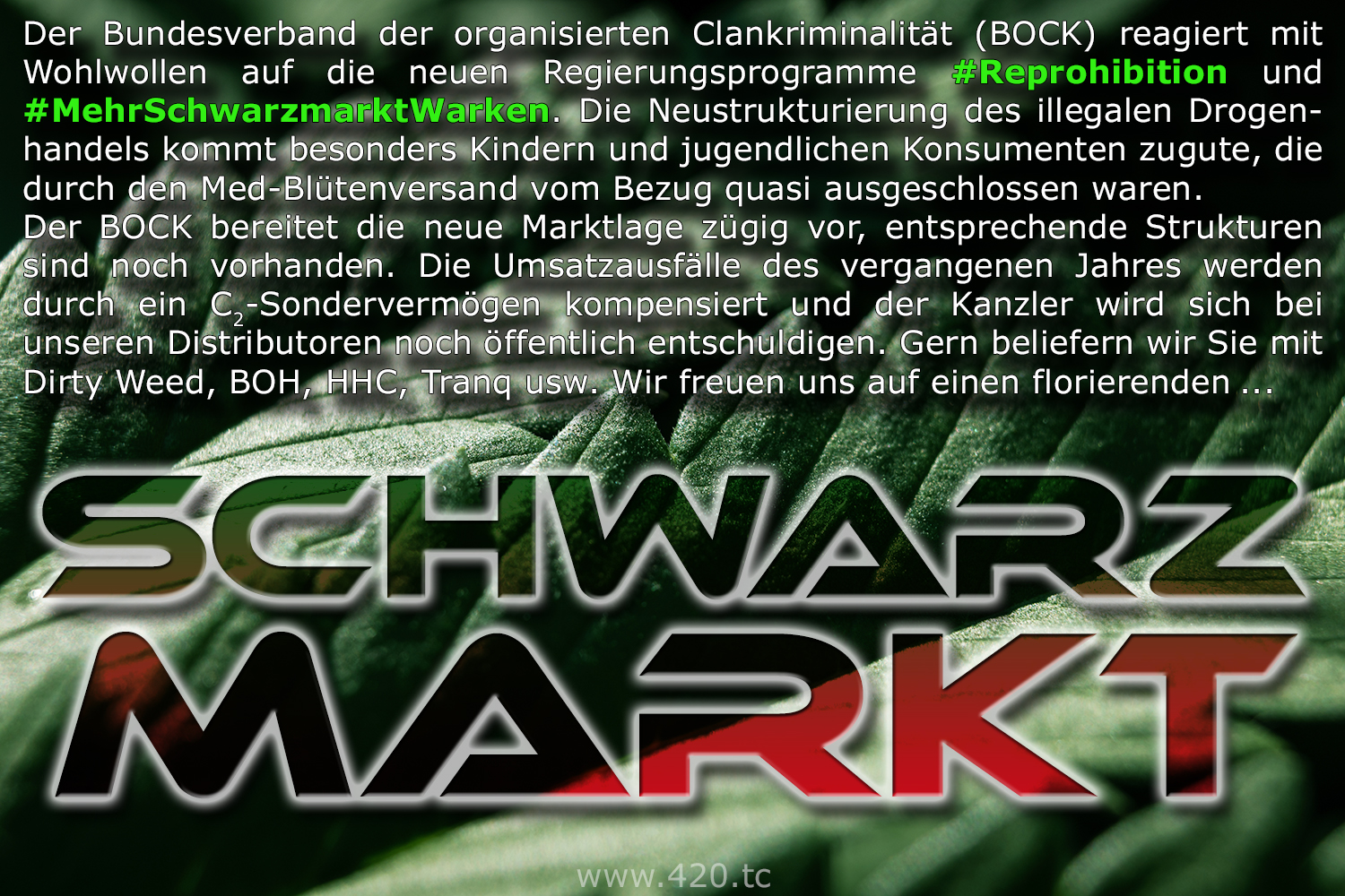 Schwarzmarkt DRogen